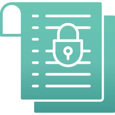 Kilit. Web simgesi basit illüstrasyon