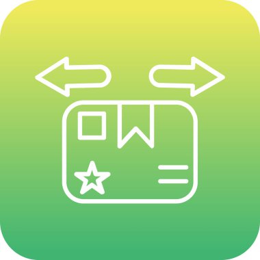 Bir yıldız simgesinin vektör illüstrasyonu