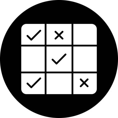 kutucuk simgesini işaretle, vektör illüstrasyonu