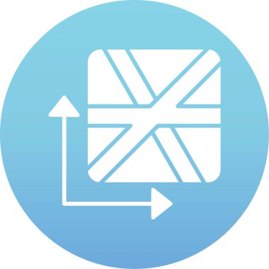 Ok. Web simgesi basit illüstrasyon