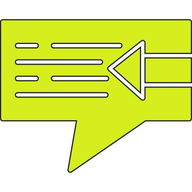 baloncuk sohbet simgesi - özet biçimi