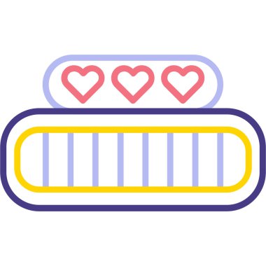 Vektör Kalp Simgesi illüstrasyonu