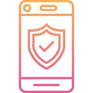 Akıllı telefon. Web simgesi basit illüstrasyon