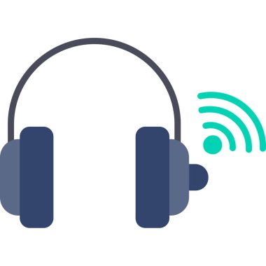 kulaklık simgesi vektör illüstrasyonu