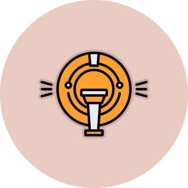 Bir ampul simgesinin vektör illüstrasyonu