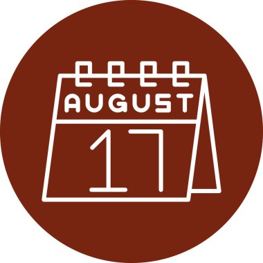 Takvim simgesinin vektör illüstrasyonu