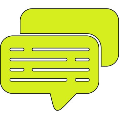 Sohbet simgesi vektör illüstrasyonu