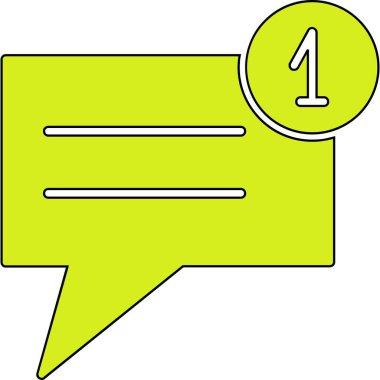 Sohbet simgesi vektör illüstrasyonu