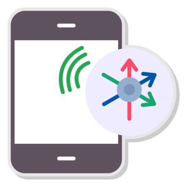 cep telefonu simgesi. düz vektör