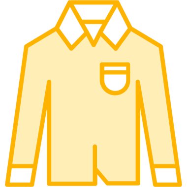 Ceket simgesi, vektör illüstrasyonu