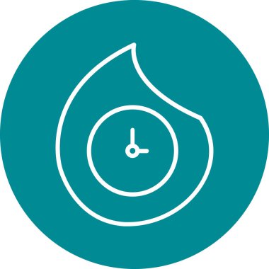 su damlası ikon vektör illüstrasyonu