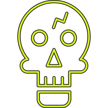 Kurukafa simgesi vektör illüstrasyonu