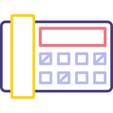 vektör hesap makinesi simgesi, basit tasarım