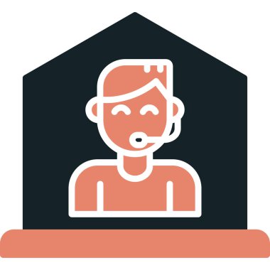 avatar erkek kişi simgesi düz stil