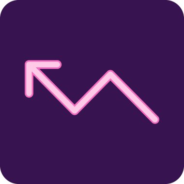 Trend web simgesi, vektör illüstrasyonu