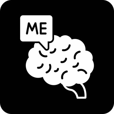 Beyin metni ve vektör illüstrasyonlu konuşma baloncukları