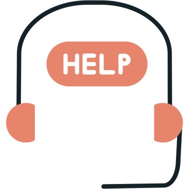 Yardım edin! Web simgesi basit illüstrasyon