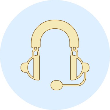 Kulaklık. Web simgesi basit tasarım