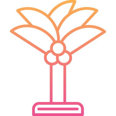 Bitki. Web simgesi basit illüstrasyon