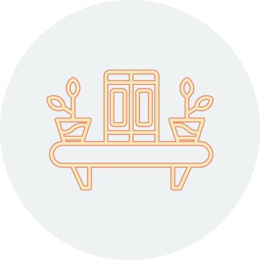 Modern mutfak simgesinin vektör çizimi