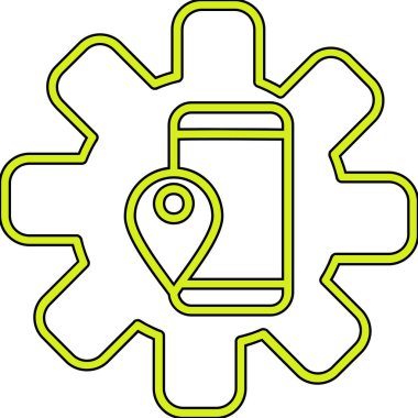 Teçhizat Web simgesi basit illüstrasyon