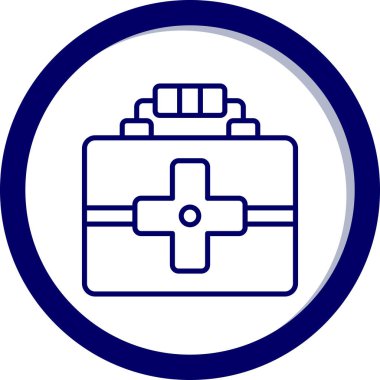 Yardım kutusu. Web simgesi basit illüstrasyon