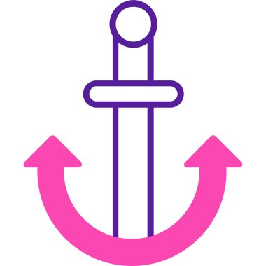 Çapa. Web simgesi basit illüstrasyon