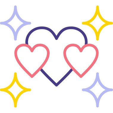 kalp simgesi, vektör illüstrasyonu