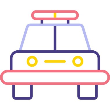 - Araba. Web simgesi basit illüstrasyon