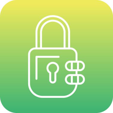 Soyut arkaplanda kilit simgesi izole edildi