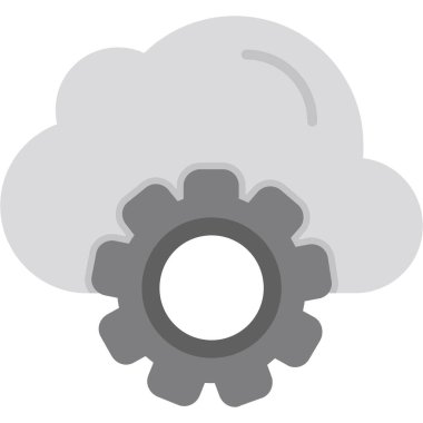 bulut hesaplama vektörü simgesi