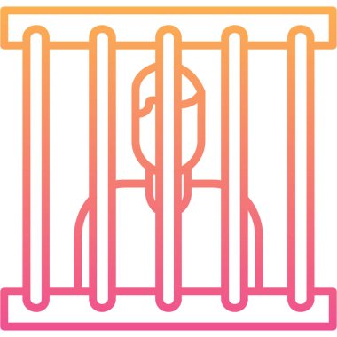 Hapishane simge vektör çizim