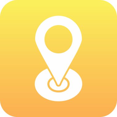 Konum simgesinin vektör illüstrasyonu