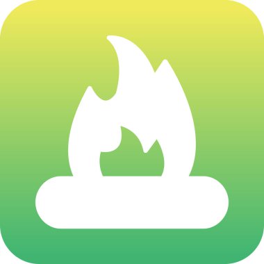 vektör alev simgesi sembolü