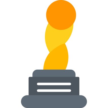 Kupa bardak düz vektör simgesi