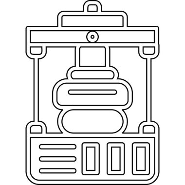 kahve makinesi simgesini, vektör çizim