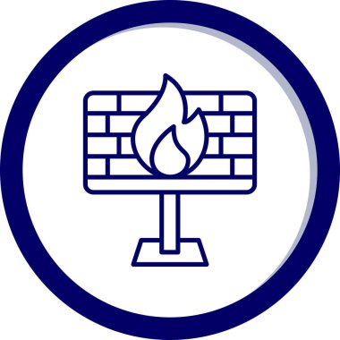 bilgisayar ekranı simgesi, basit tasarım illüstrasyonu