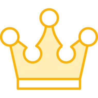 taç simgesi vektör illüstrasyonu