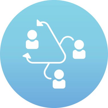 İş ve finans simgesinin vektör illüstrasyonu