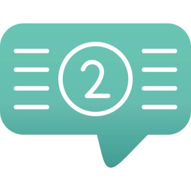 kabarcık sohbet ileti simgesi