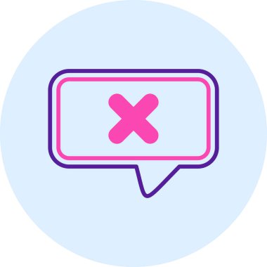 İşaret simgesi yok, vektör illüstrasyonu