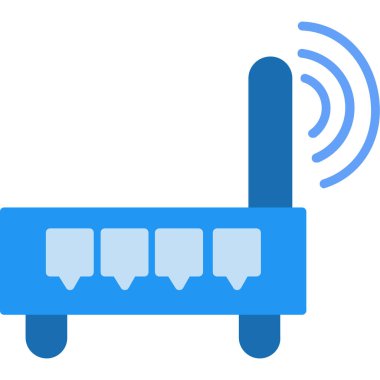 Wi-fi yönlendirici. Basit resimleme