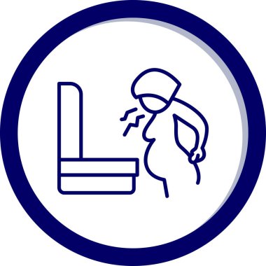 Kadın simgesinin vektör illüstrasyonu