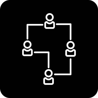 ağ paylaşım simgesi çizimi