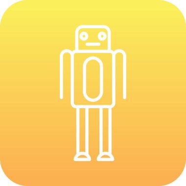 robot ikon vektör illüstrasyonu