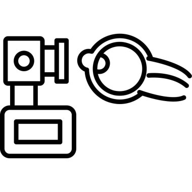 Kamera merceği simgesi, özet biçimi