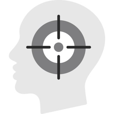 Web simgesine odaklan. Basit tasarım. vektör illüstrasyonu