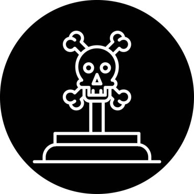 Cadılar Bayramı. Web simgesi basit illüstrasyon