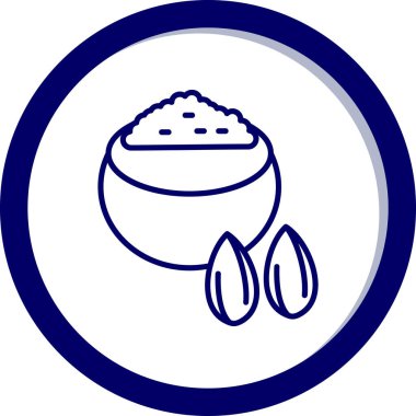 Pirinç. Web simgesi basit tasarım