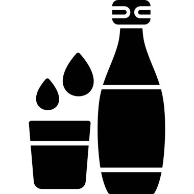 Bebek şişesi. Web simgesi basit illüstrasyon